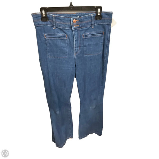 Jeans Flared By Loft In Blue Denim, Size: 6