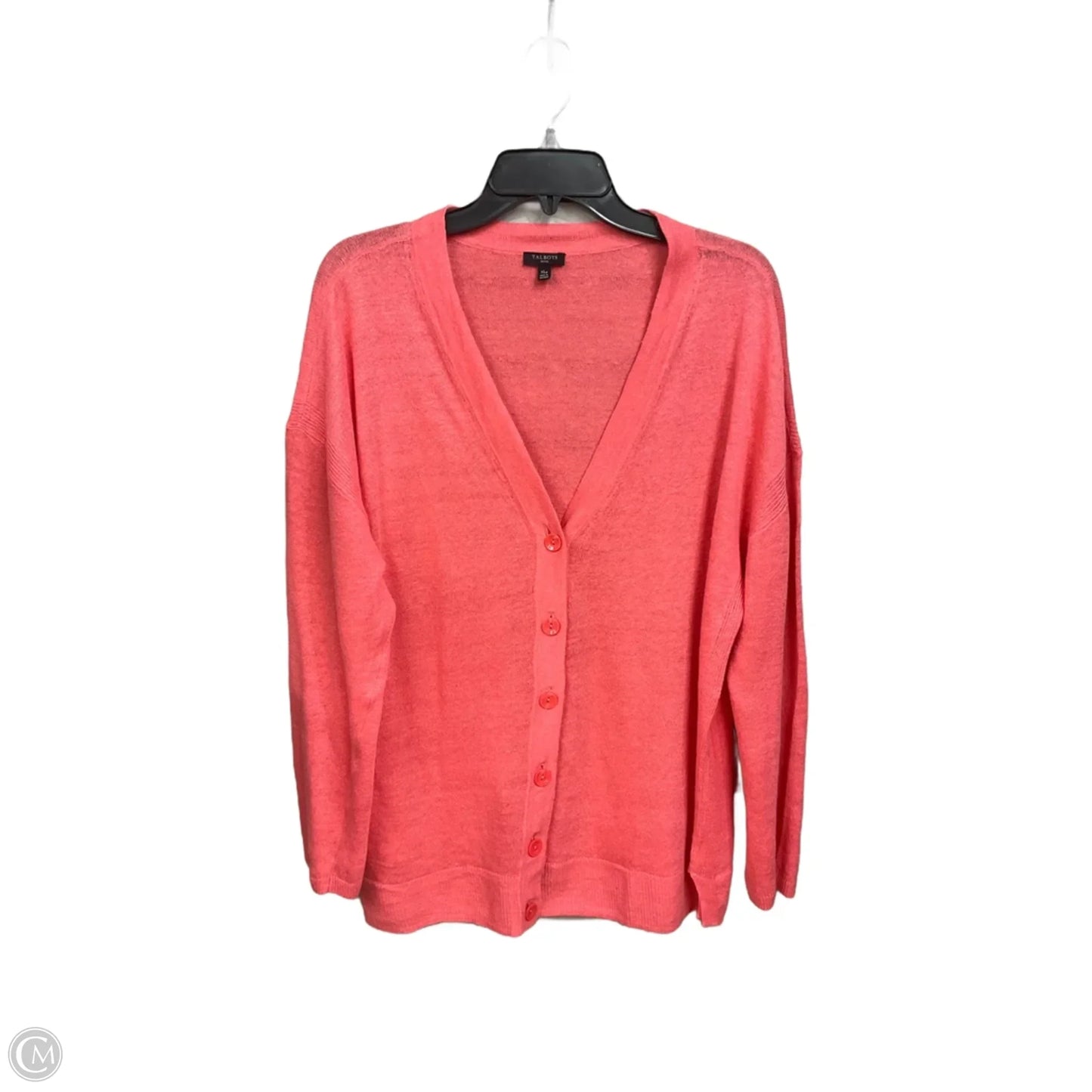 Cardigan By Talbots In Pink, Size: Xl