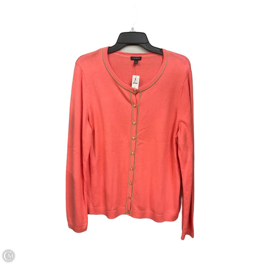 Cardigan By Talbots In Coral, Size: Xl