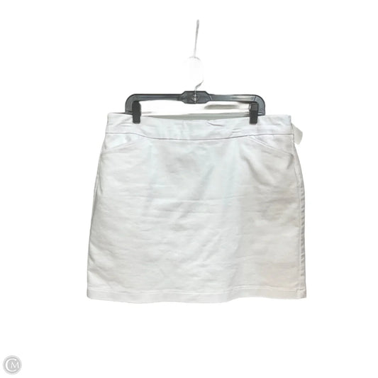 Skort By Croft And Barrow In White, Size: 14