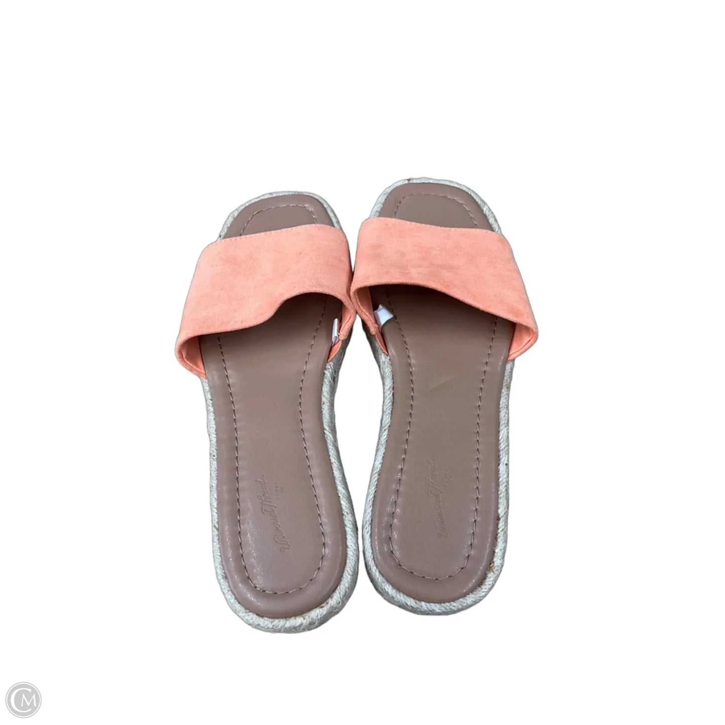 Sandals Flats By Universal Thread In Orange, Size: 7.5