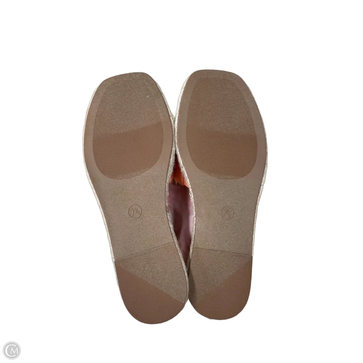 Sandals Flats By Universal Thread In Orange, Size: 7.5