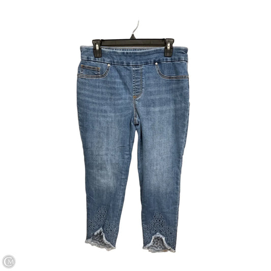 Jeans Skinny By Chicos In Blue Denim, Size: 6p