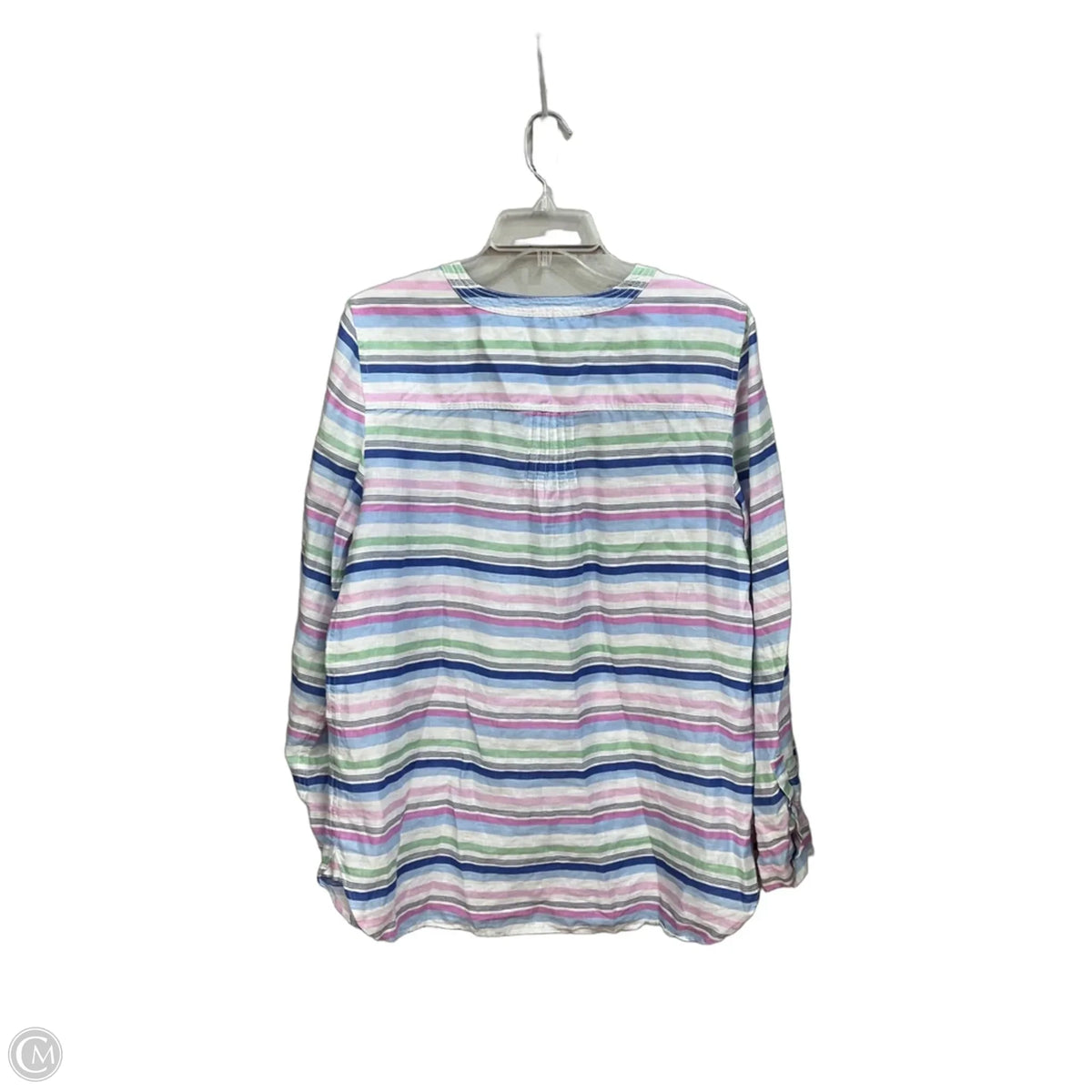Tunic Long Sleeve By Talbots In Striped Pattern, Size: L
