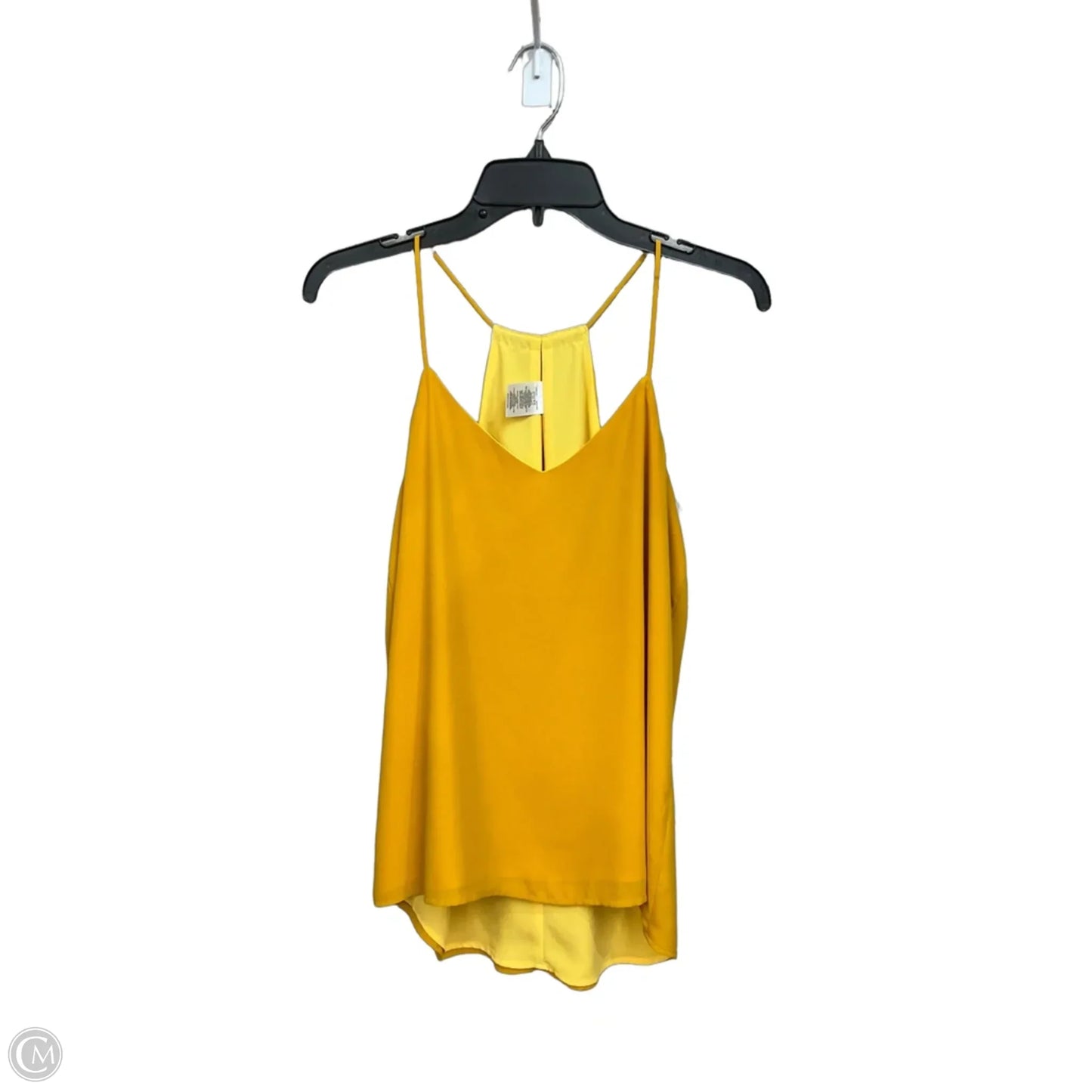 Top Sleeveless By Express In Yellow, Size: S