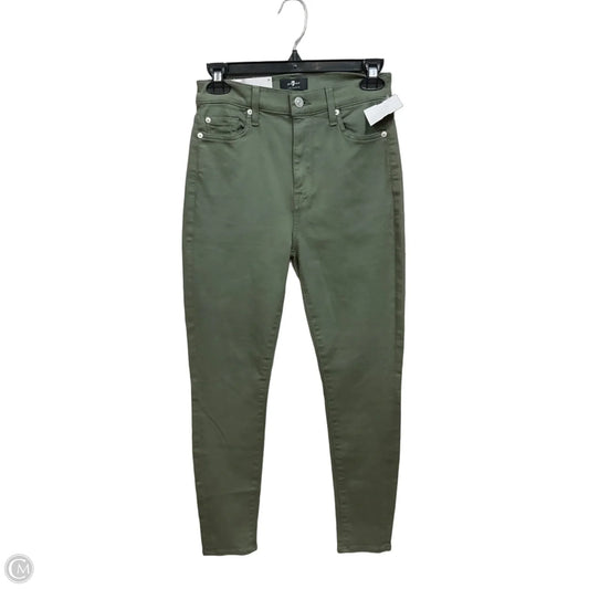 Jeans Skinny By 7 For All Mankind In Green, Size: 4