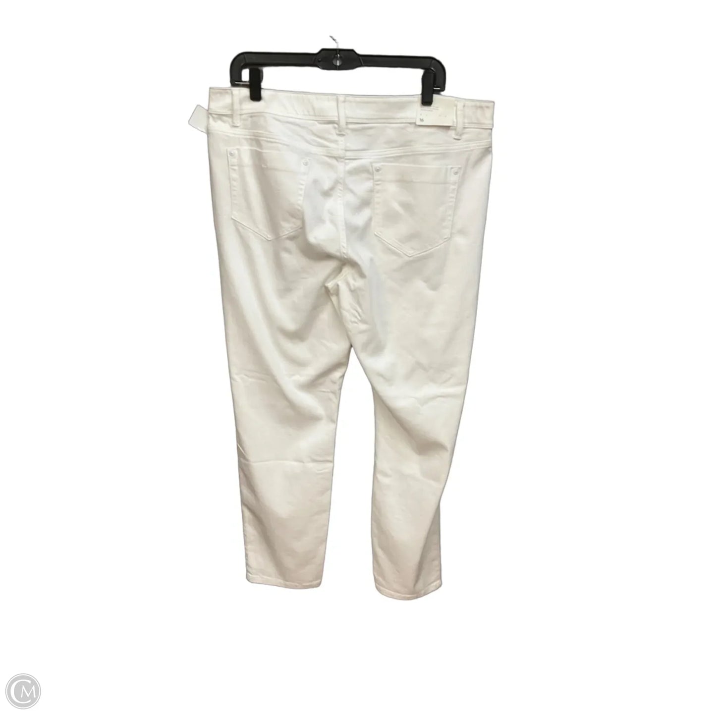 Jeans Straight By J. Jill In White Denim, Size: 16
