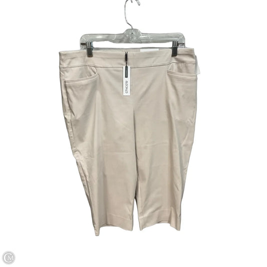Capris By Chicos In Tan, Size: 14