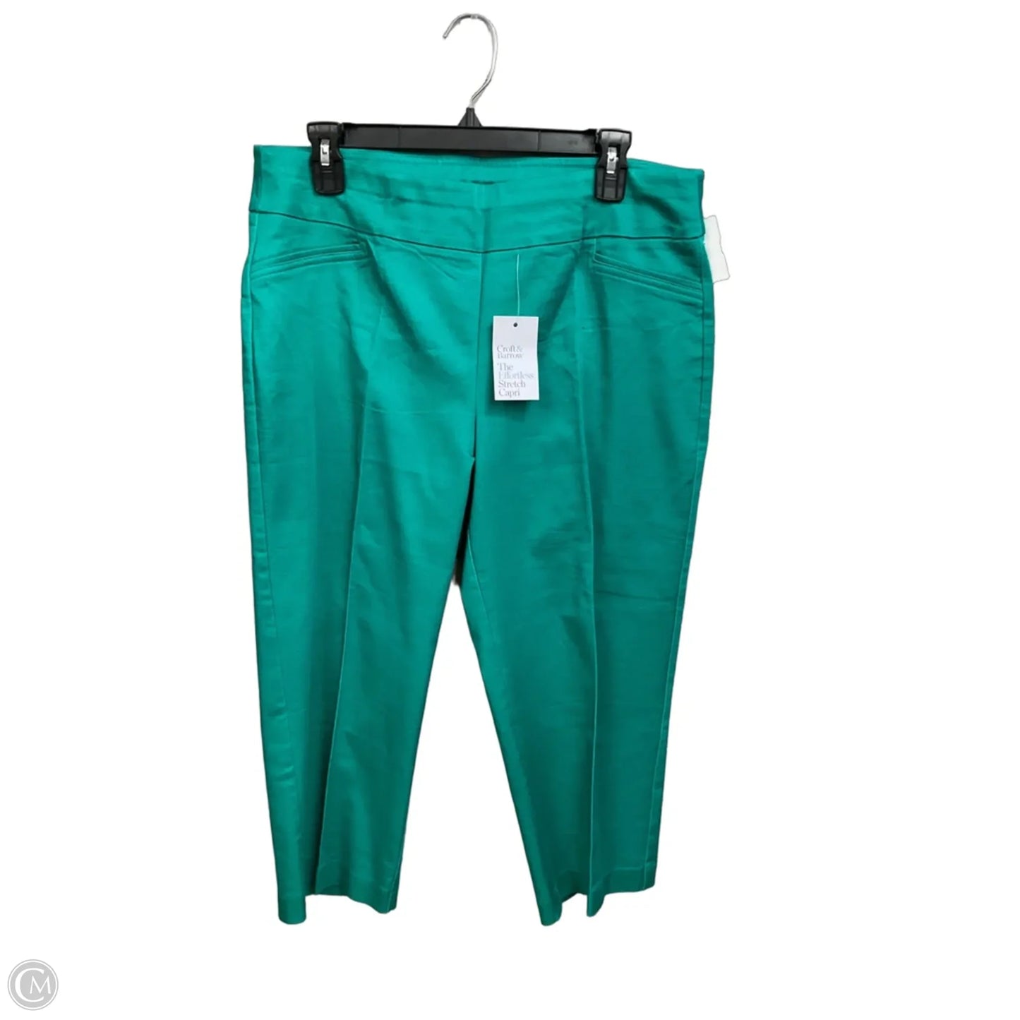 Capris By Croft And Barrow In Green, Size: 12