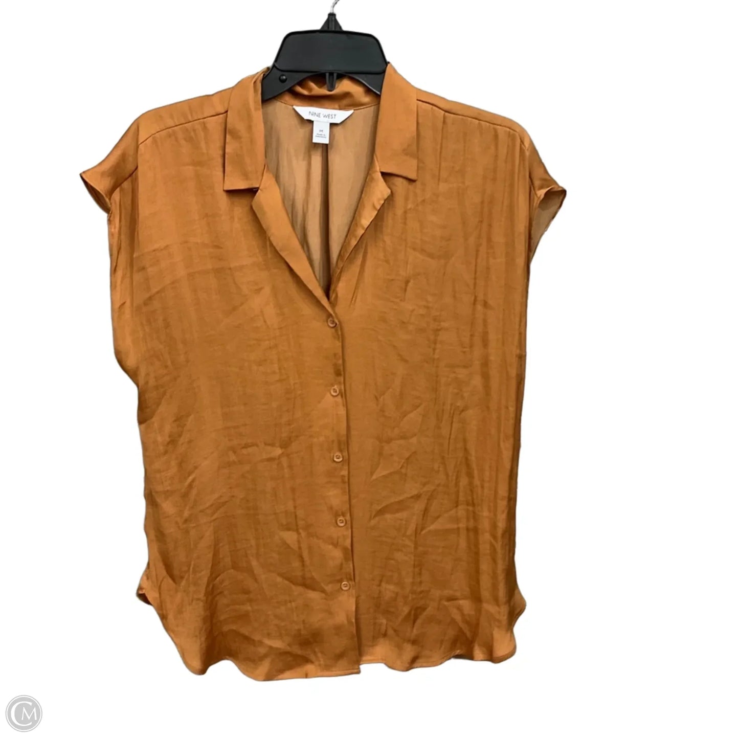 Top Sleeveless By Nine West Apparel In Copper, Size: M