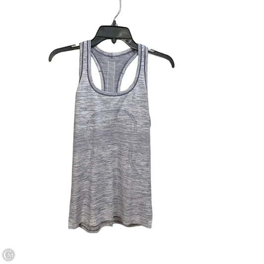 Athletic Tank Top By Lululemon In Blue & White, Size: M