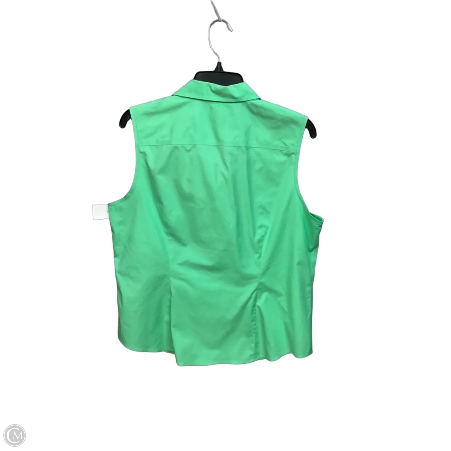 Top Sleeveless By Talbots In Green, Size: Xl