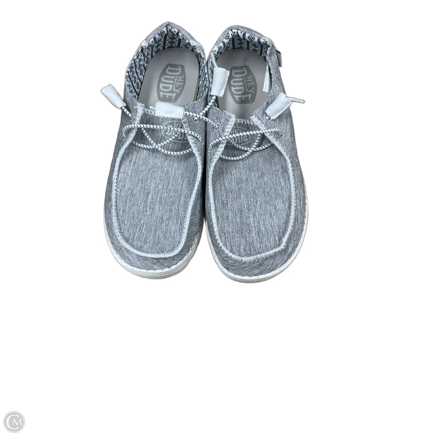 Shoes Flats By Hey Dude In Grey, Size: 9