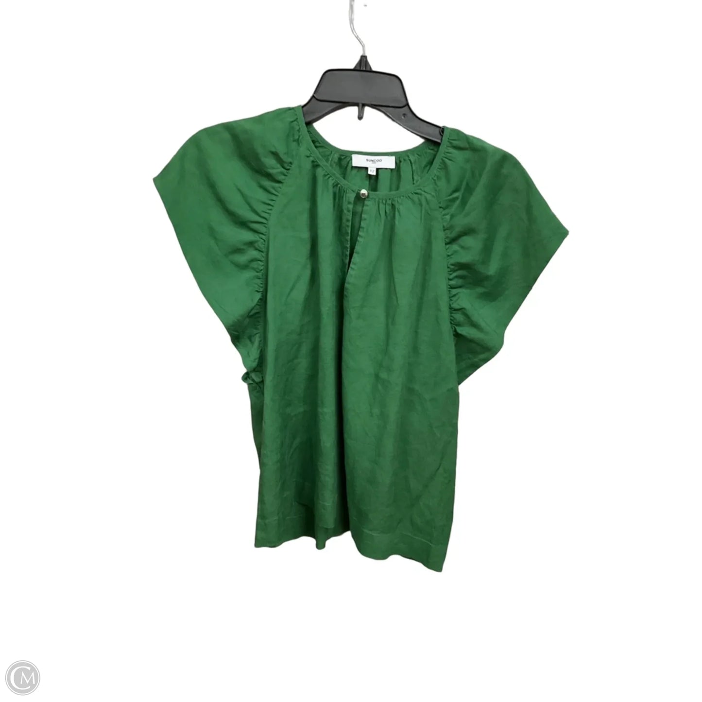 Top Short Sleeve By Cmc In Green, Size: M