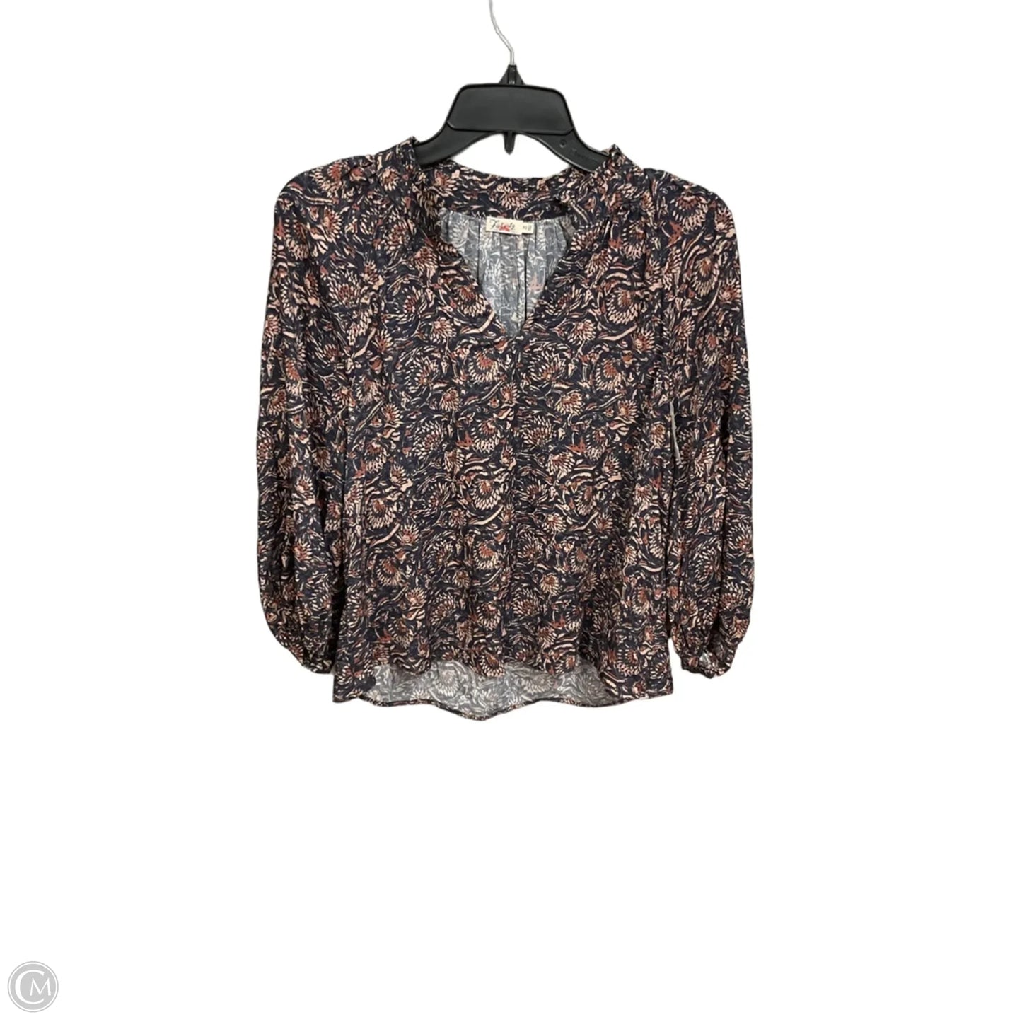 Top 3/4 Sleeve By Faherty In Floral Print, Size: Xs