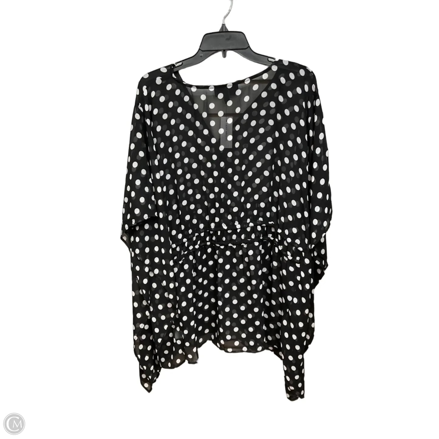 Top Short Sleeve By Lane Bryant In Polkadot Pattern, Size: 3x