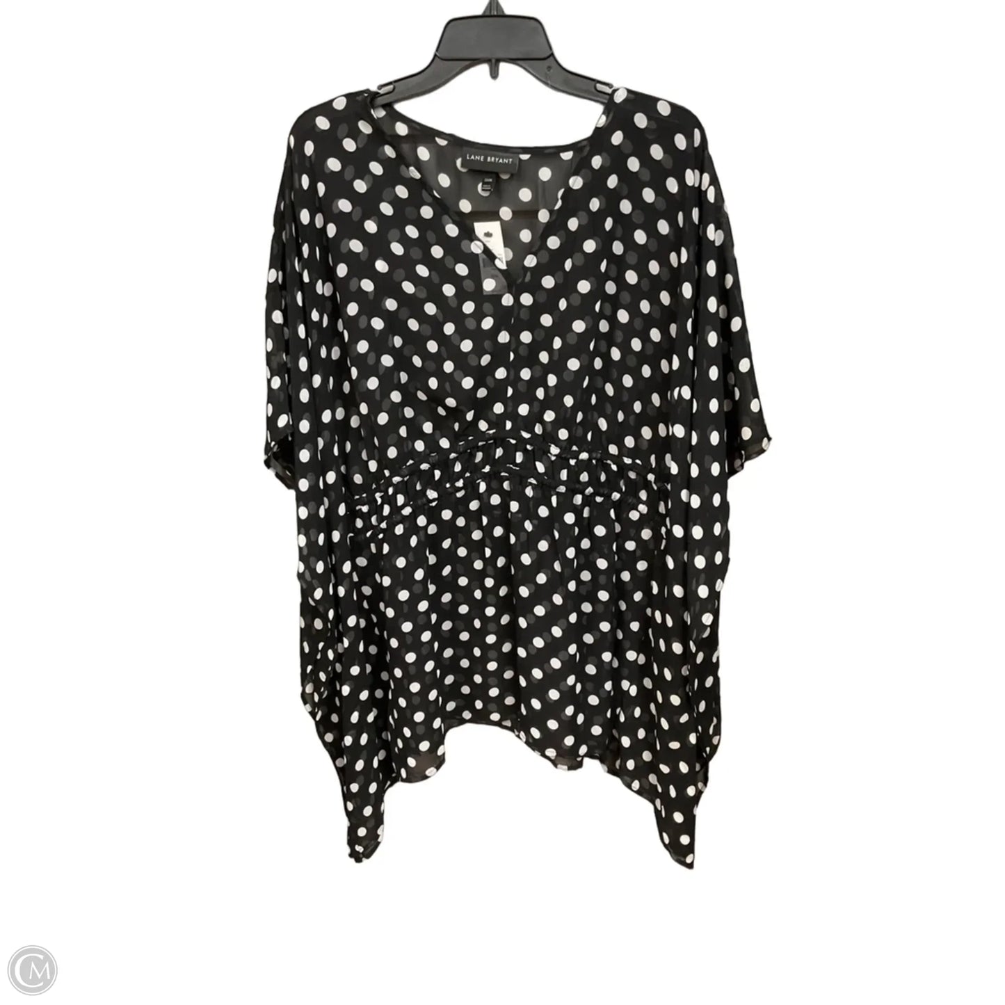 Top Short Sleeve By Lane Bryant In Polkadot Pattern, Size: 3x