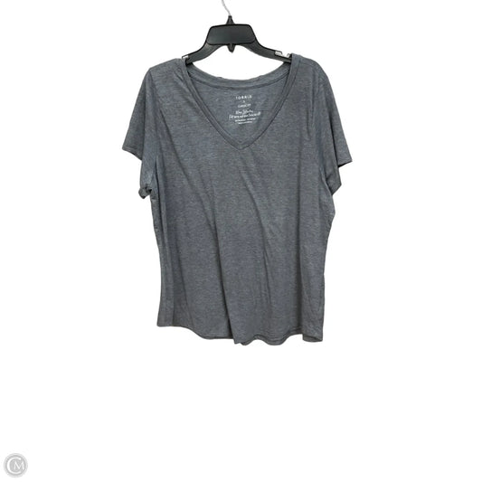Top Short Sleeve Basic By Torrid In Grey, Size: 3x