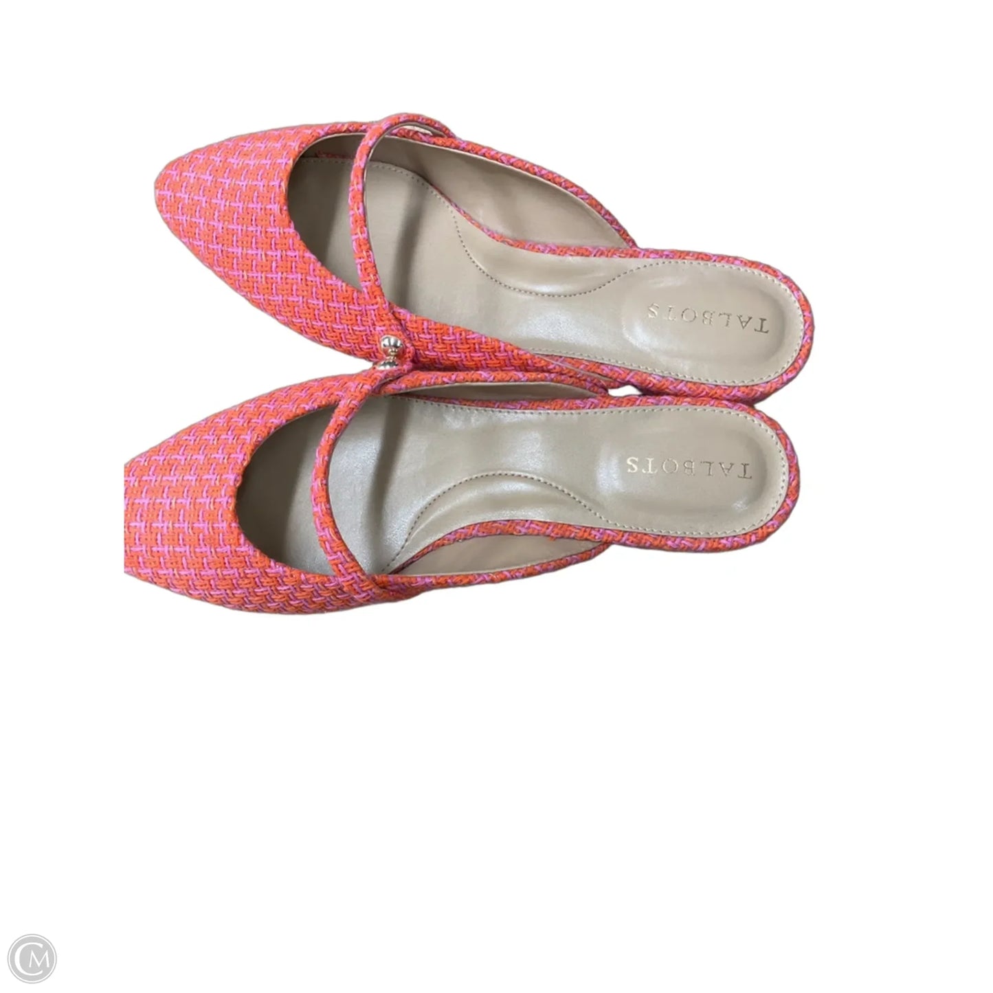 Shoes Flats By Talbots In Orange & Pink, Size: 8.5
