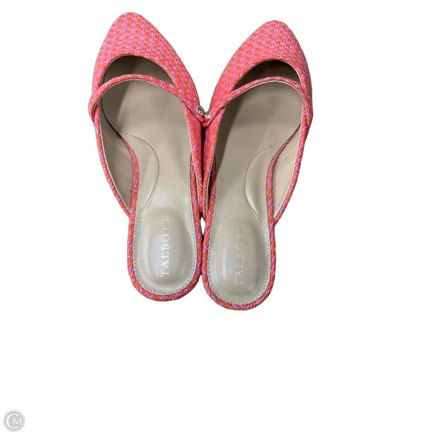 Shoes Flats By Talbots In Orange & Pink, Size: 8.5