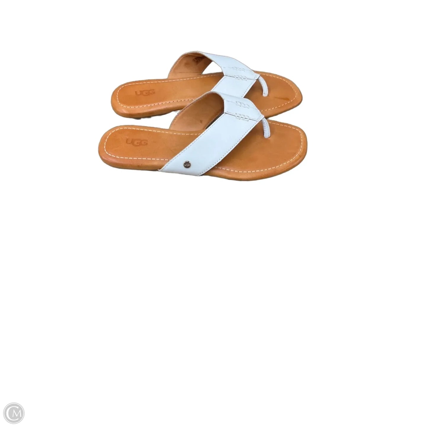 Sandals Designer By Ugg In White, Size: 7.5