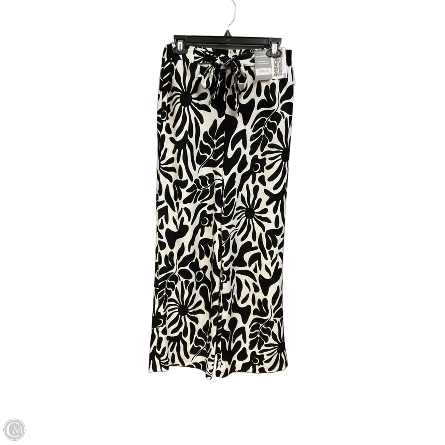 Pants Wide Leg By Cme In Black & White, Size: 4