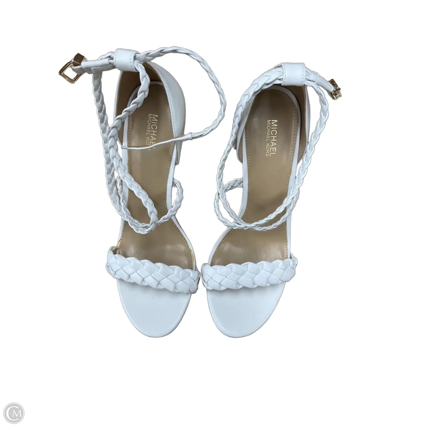 Shoes Designer By Michael Kors In White, Size: 9