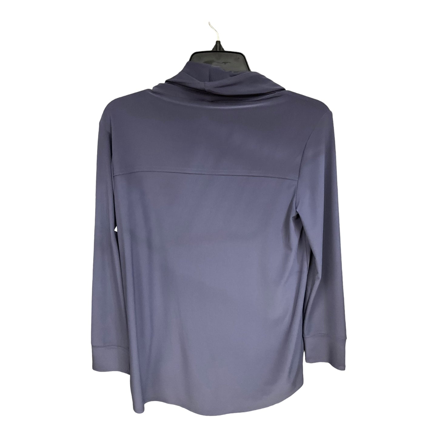 Lilac Athletic Top Long Sleeve Collar Clothes Mentor, Size S