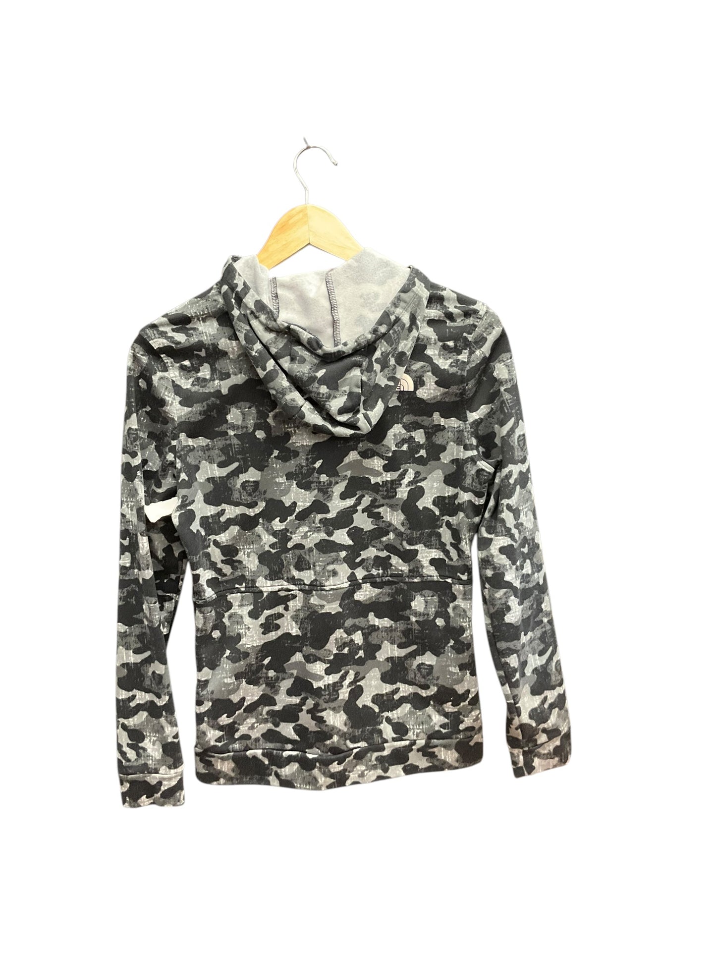 Athletic Jacket By North Face In Camoflauge, Size: S