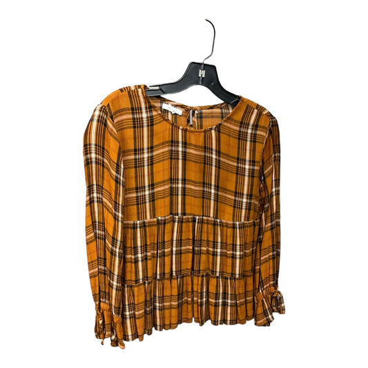 Plaid Blouse Long Sleeve Maurices, Size Xs