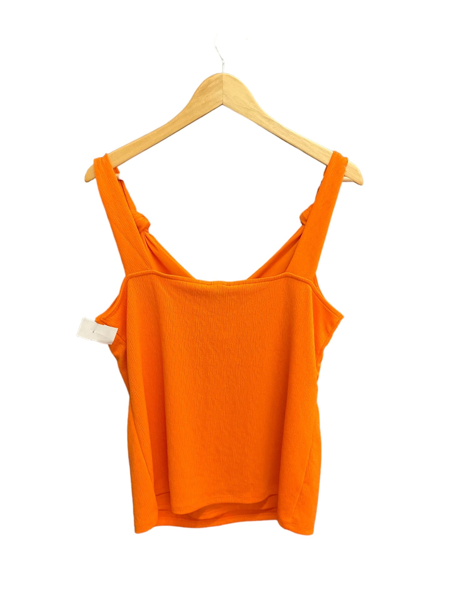 Orange Blouse Sleeveless Ann Taylor O, Size L