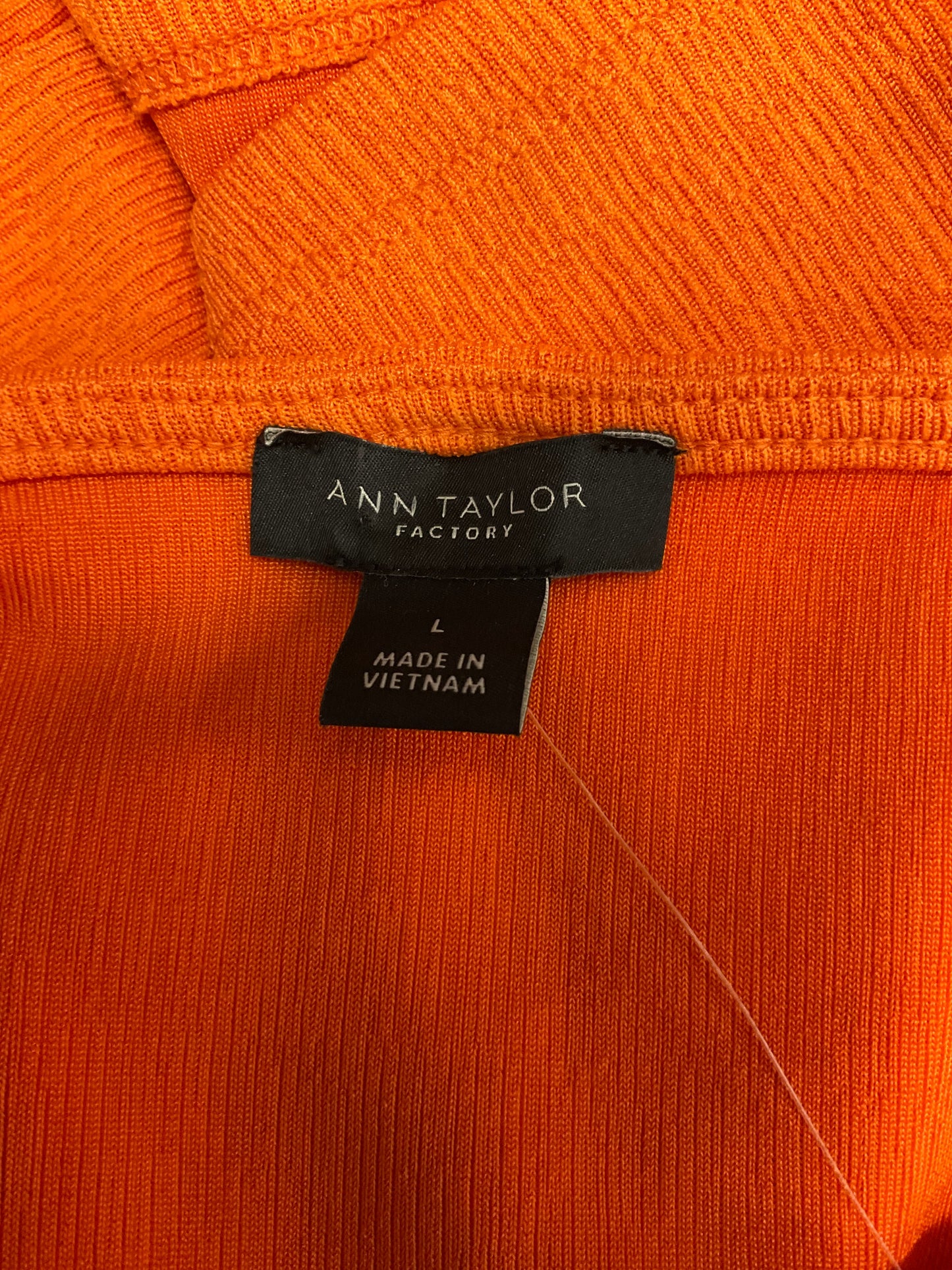 Orange Blouse Sleeveless Ann Taylor O, Size L
