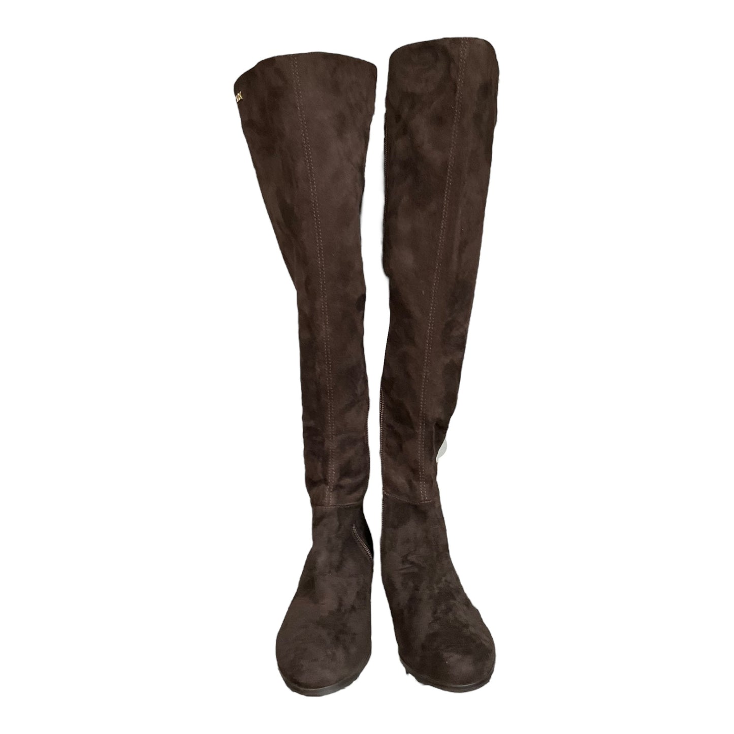 Brown Boots Knee Heels Michael By Michael Kors, Size 5