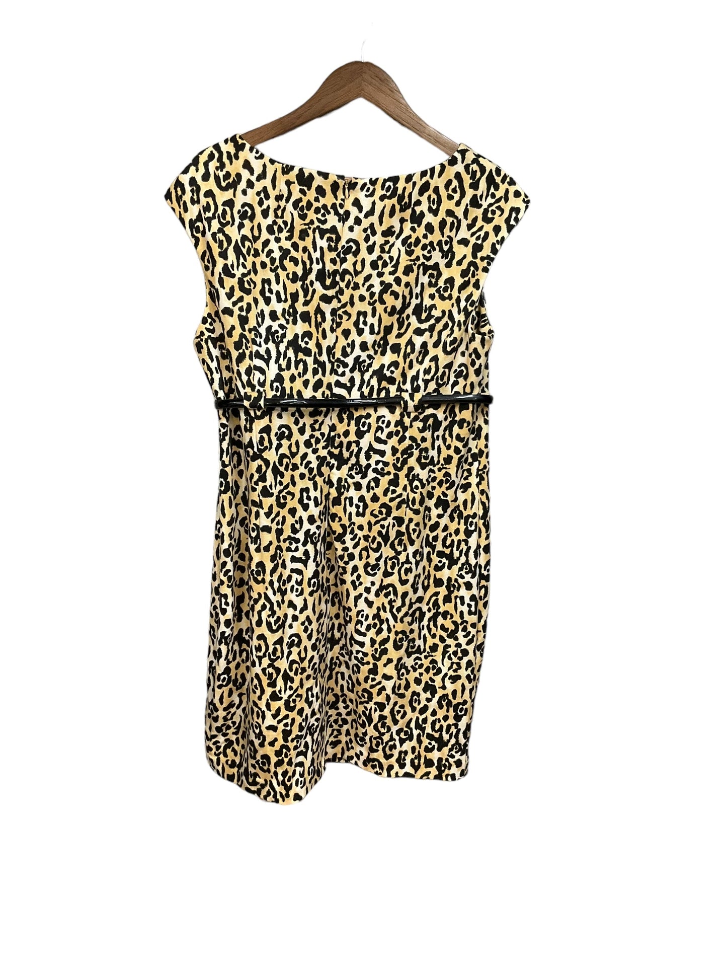 Dress Casual Midi By Calvin Klein In Animal Print, Size: Xl