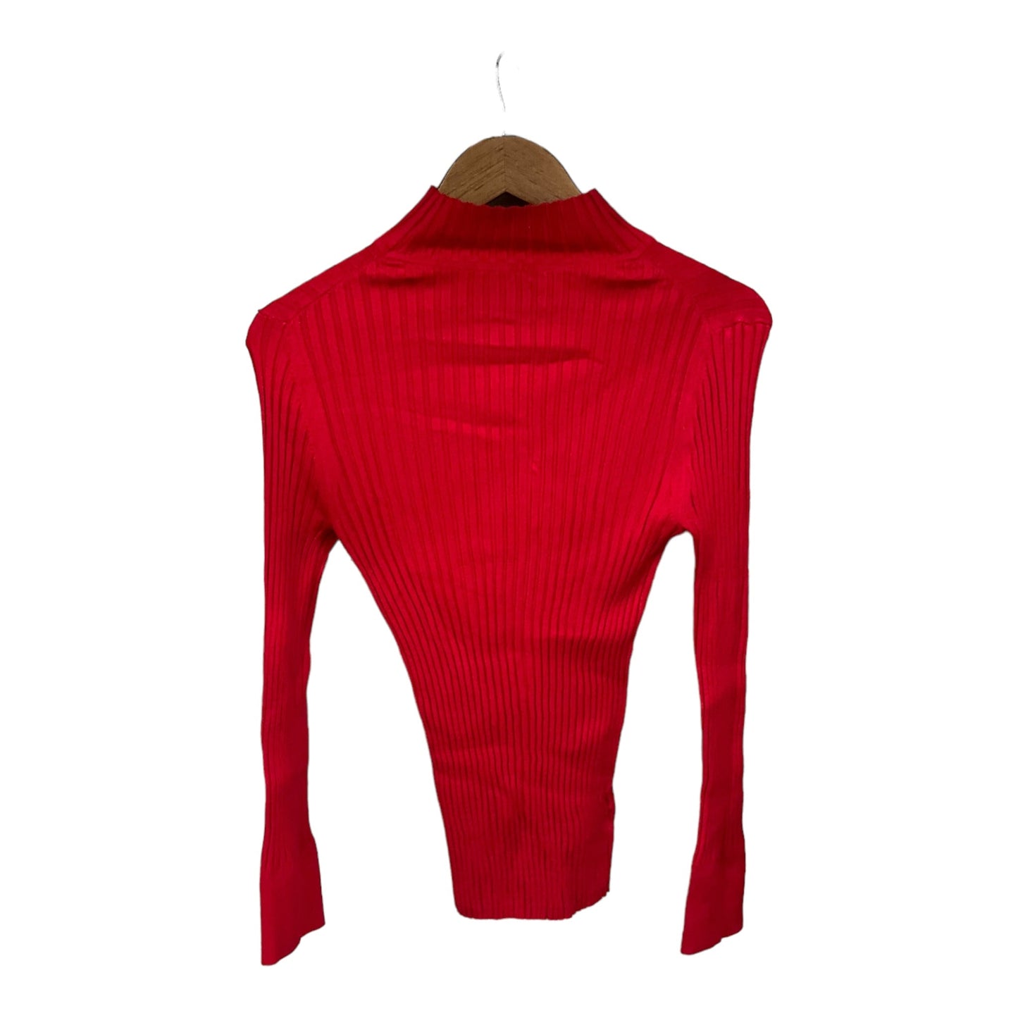 Top Long Sleeve Basic By Loft In Red, Size: Xs