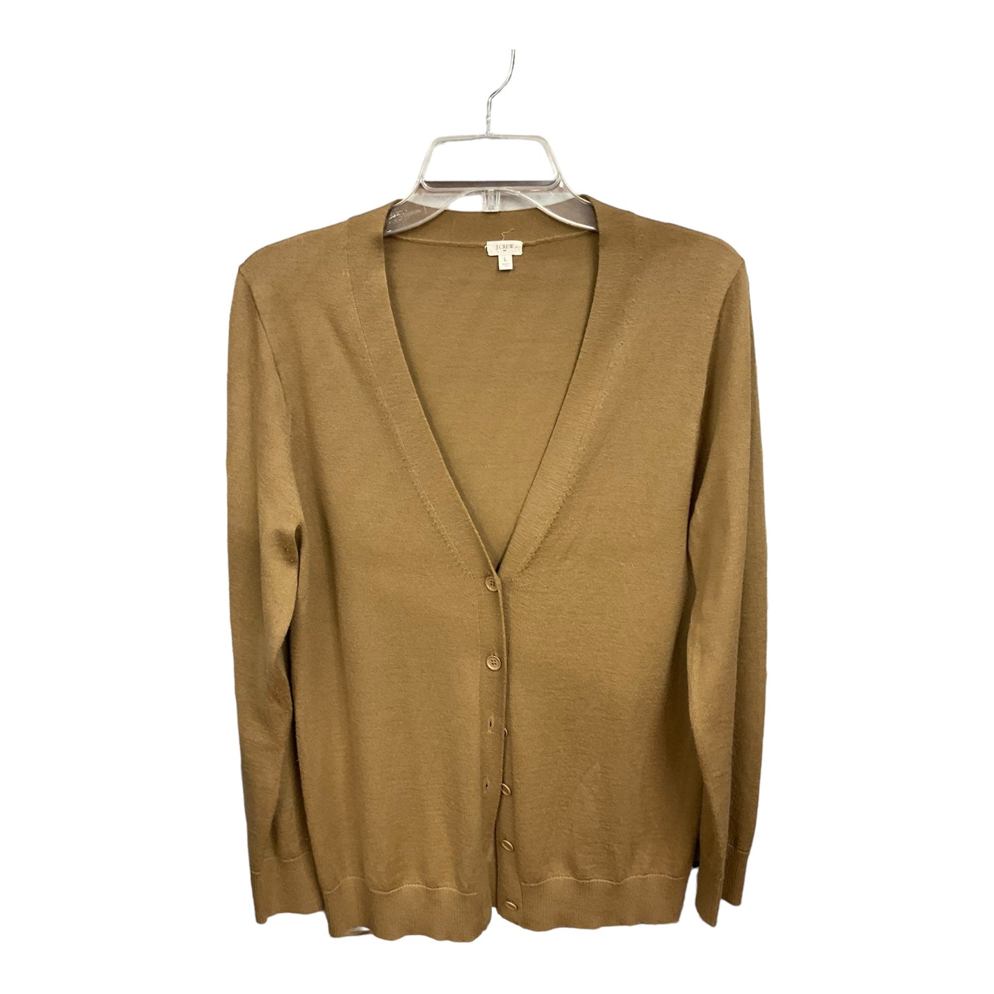 Tan Cardigan J. Crew, Size Large