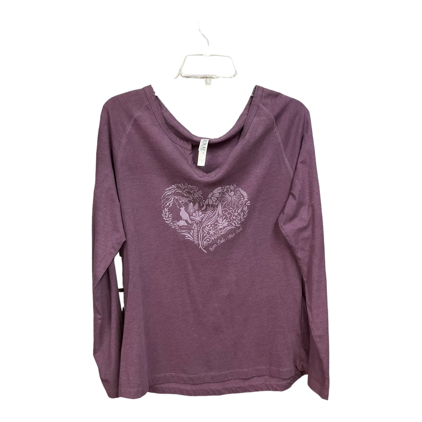 Top Long Sleeve Basic By Cmc In Purple, Size: L