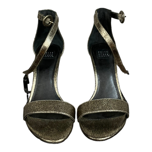 Gold Shoes Heels Stiletto White House Black Market, Size 6