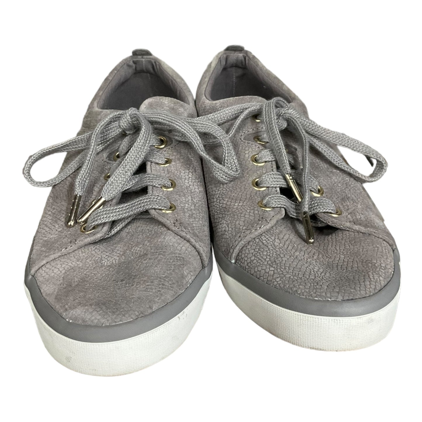 Grey Shoes Flats Sperry, Size 9