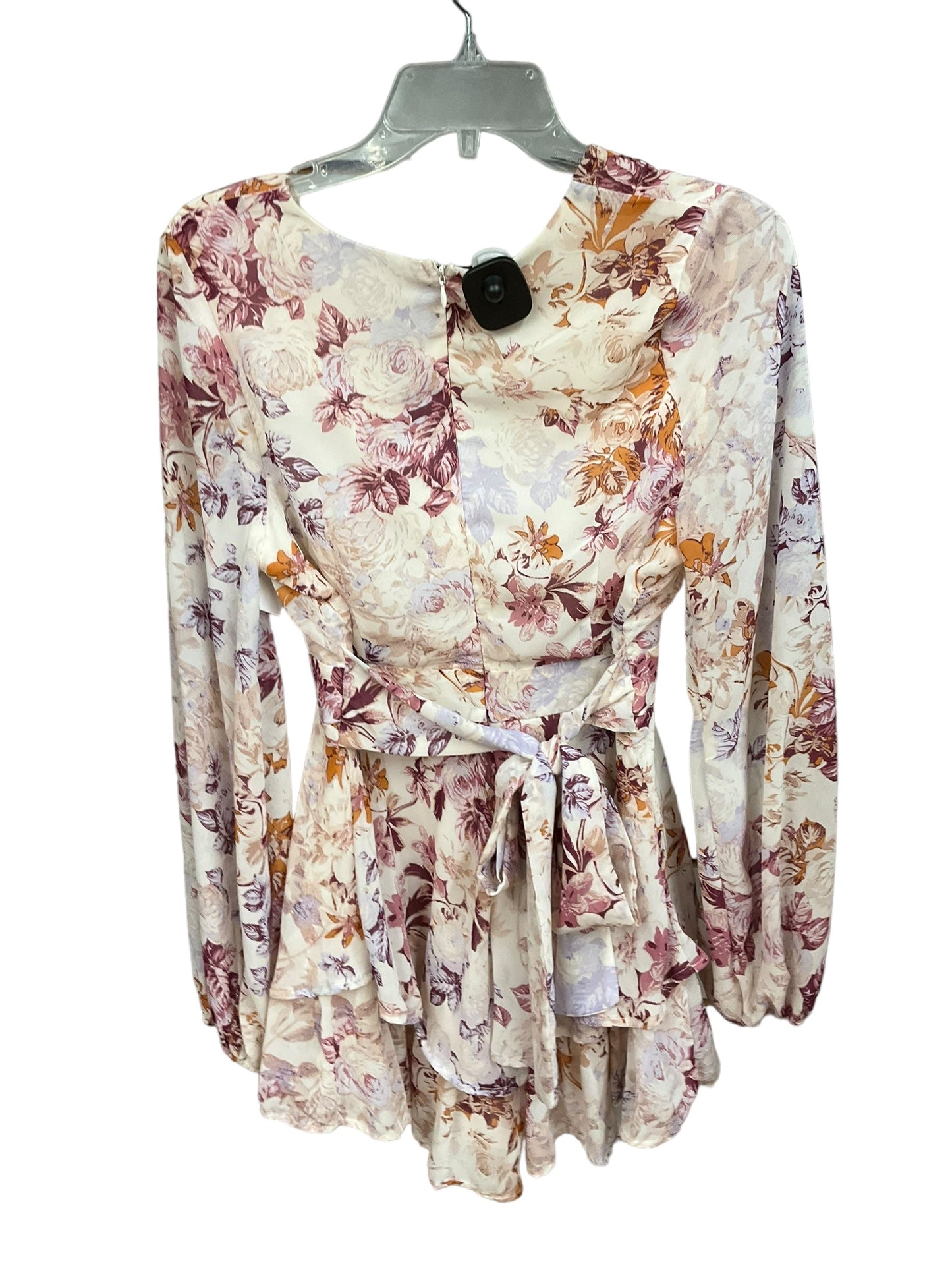 Floral Print Blouse Long Sleeve Miami, Size M