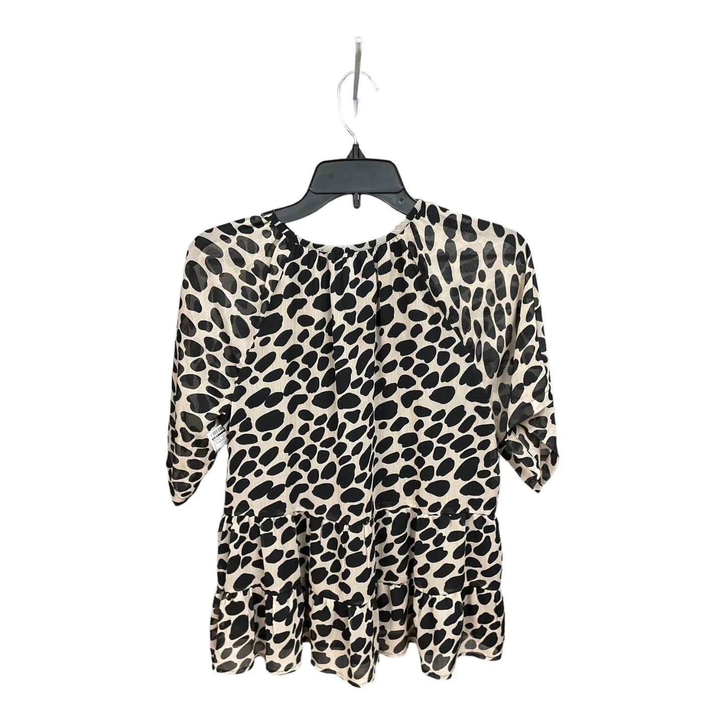 Animal Print Blouse Long Sleeve Loft, Size Petite   S