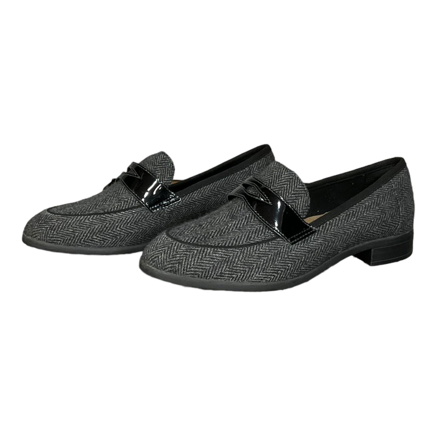 Grey Shoes Flats Clarks, Size 7.5