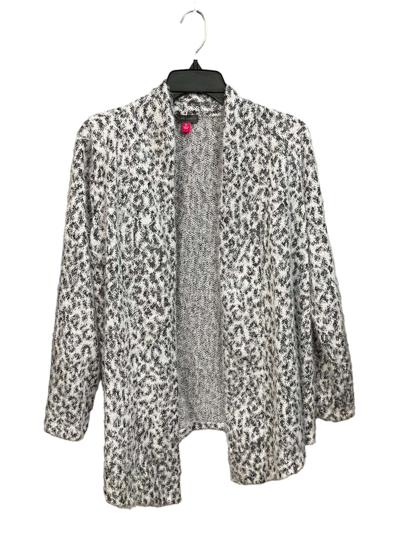 Sweater Cardigan By Vince Camuto In Animal Print, Size: M