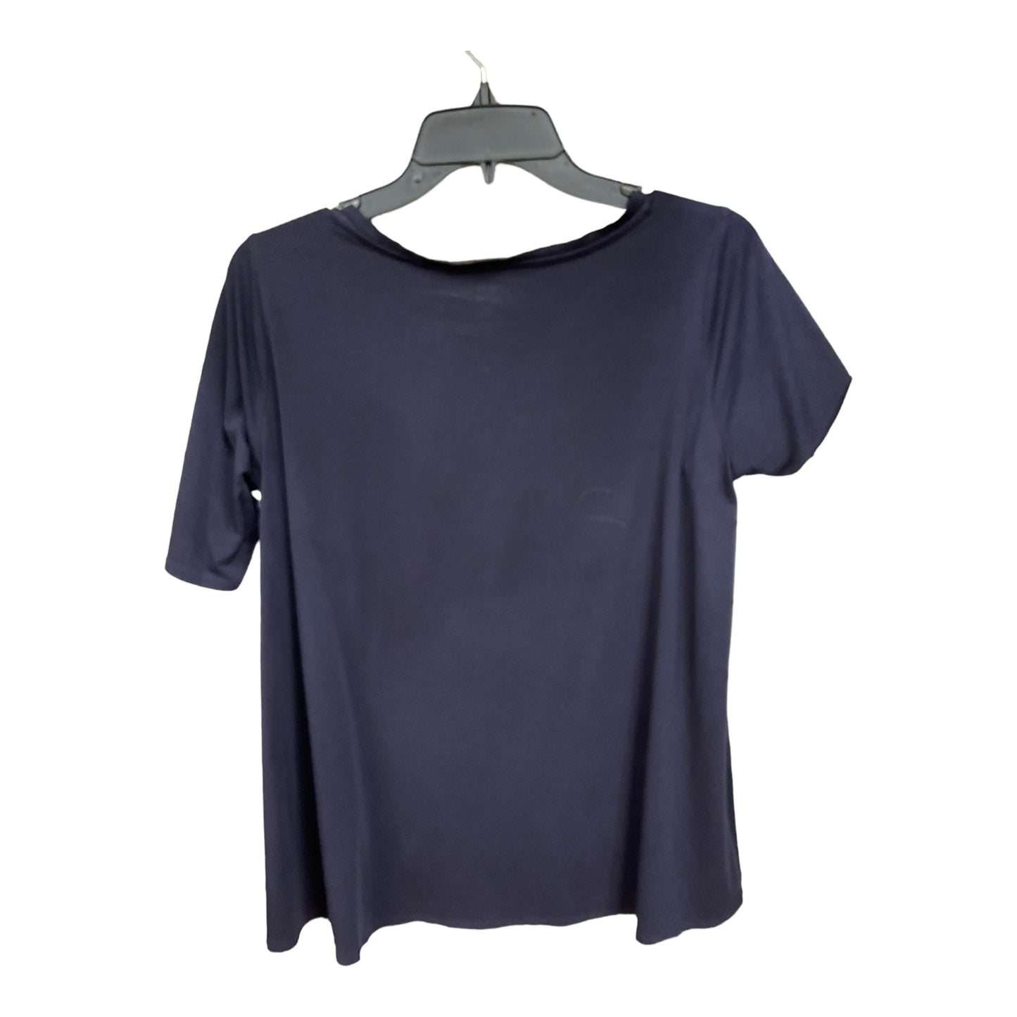 Blue Top Short Sleeve Basic Uniqlo, Size S