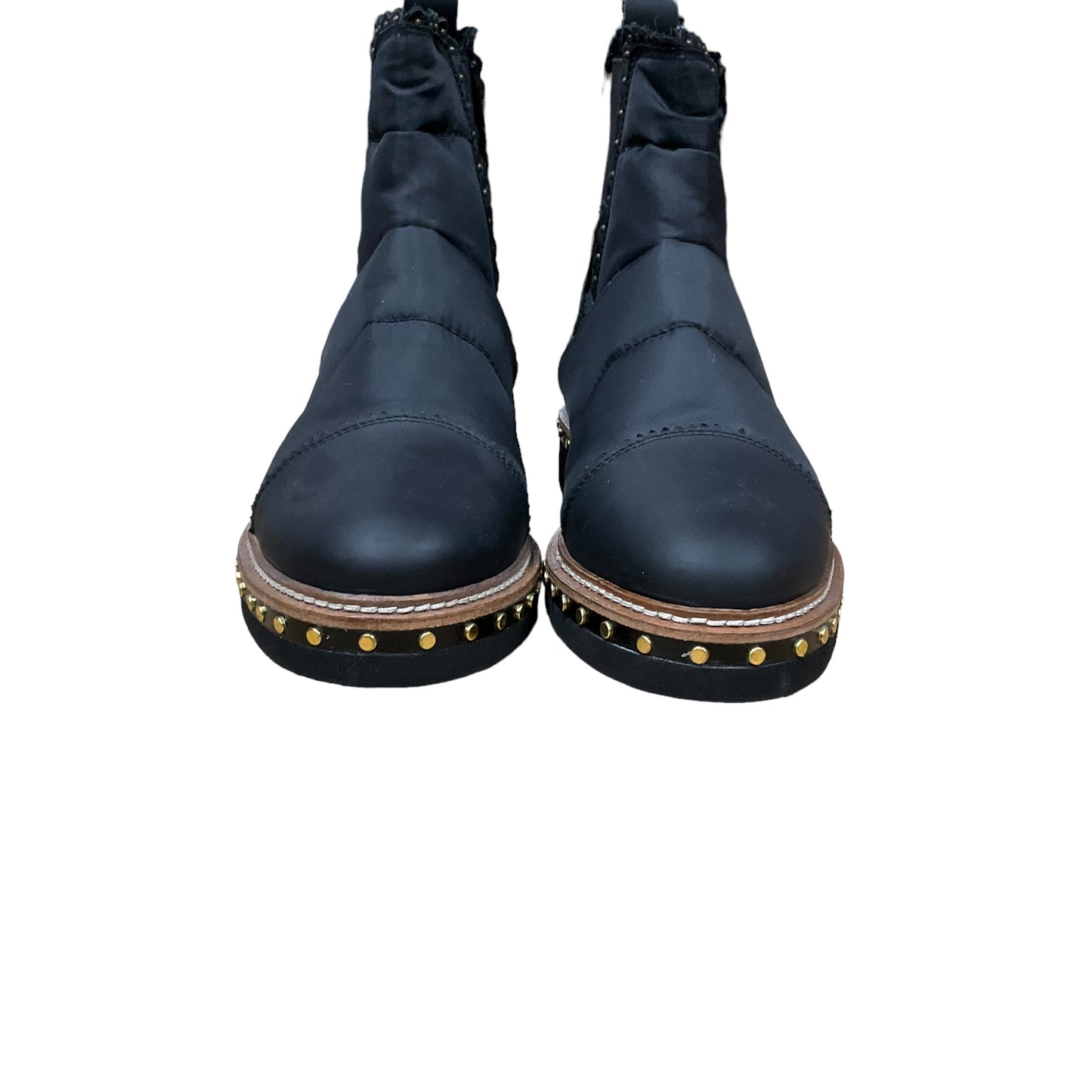 Black Boots Ankle Flats Free People, Size 8
