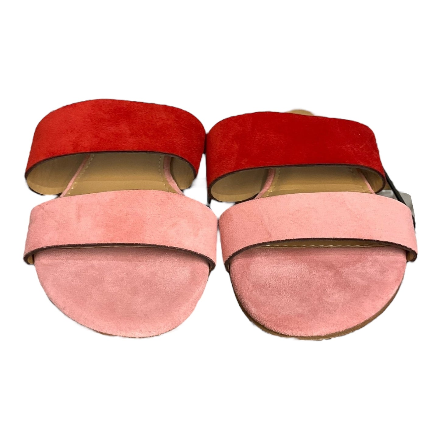 Pink & Red Sandals Flats Coach And Four, Size 5