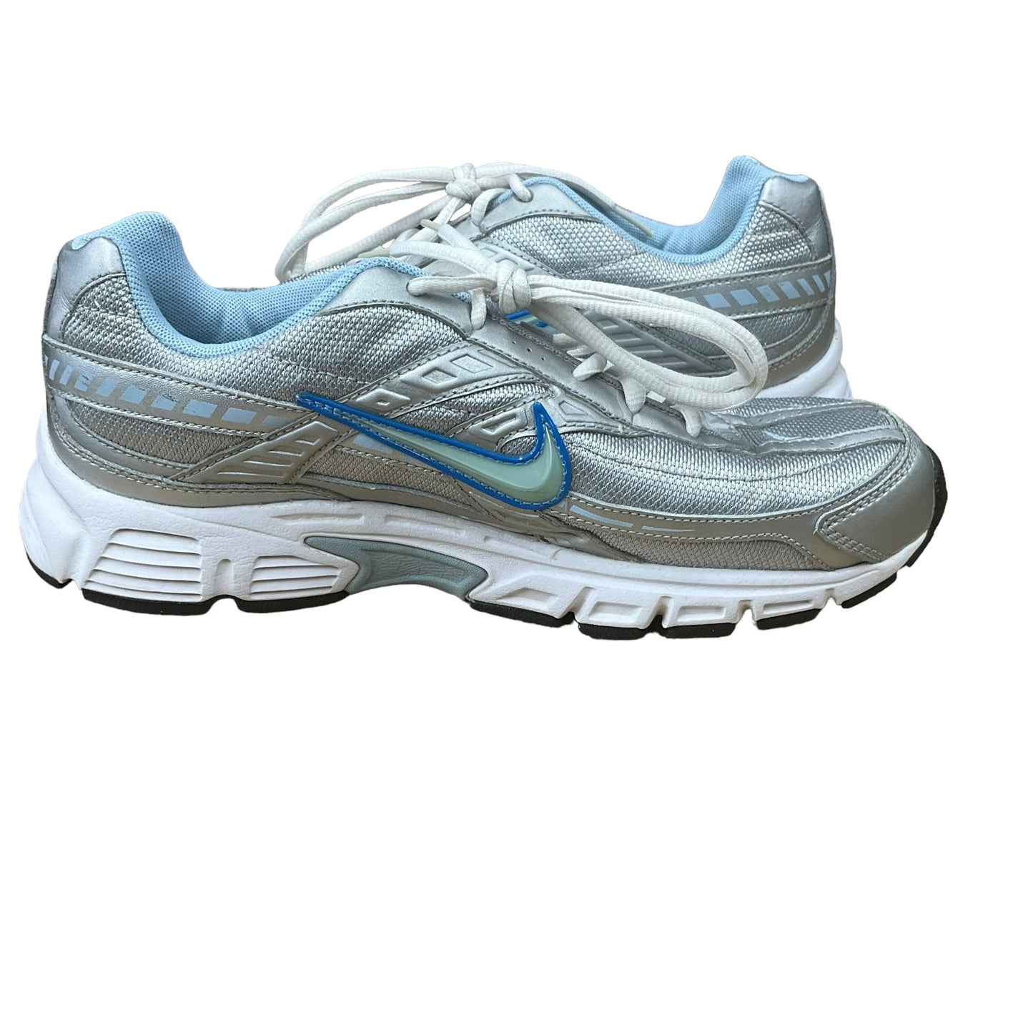 Silver Shoes Athletic Nike, Size 10