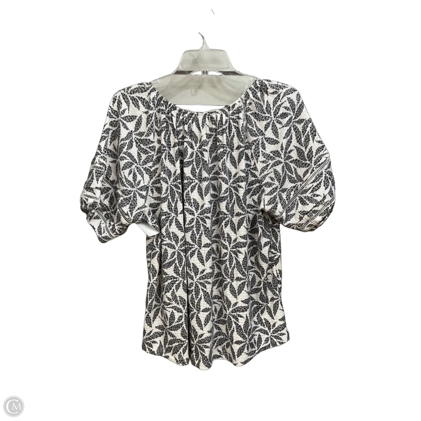 Top Short Sleeve By Fred David In Floral Print, Size: Xl