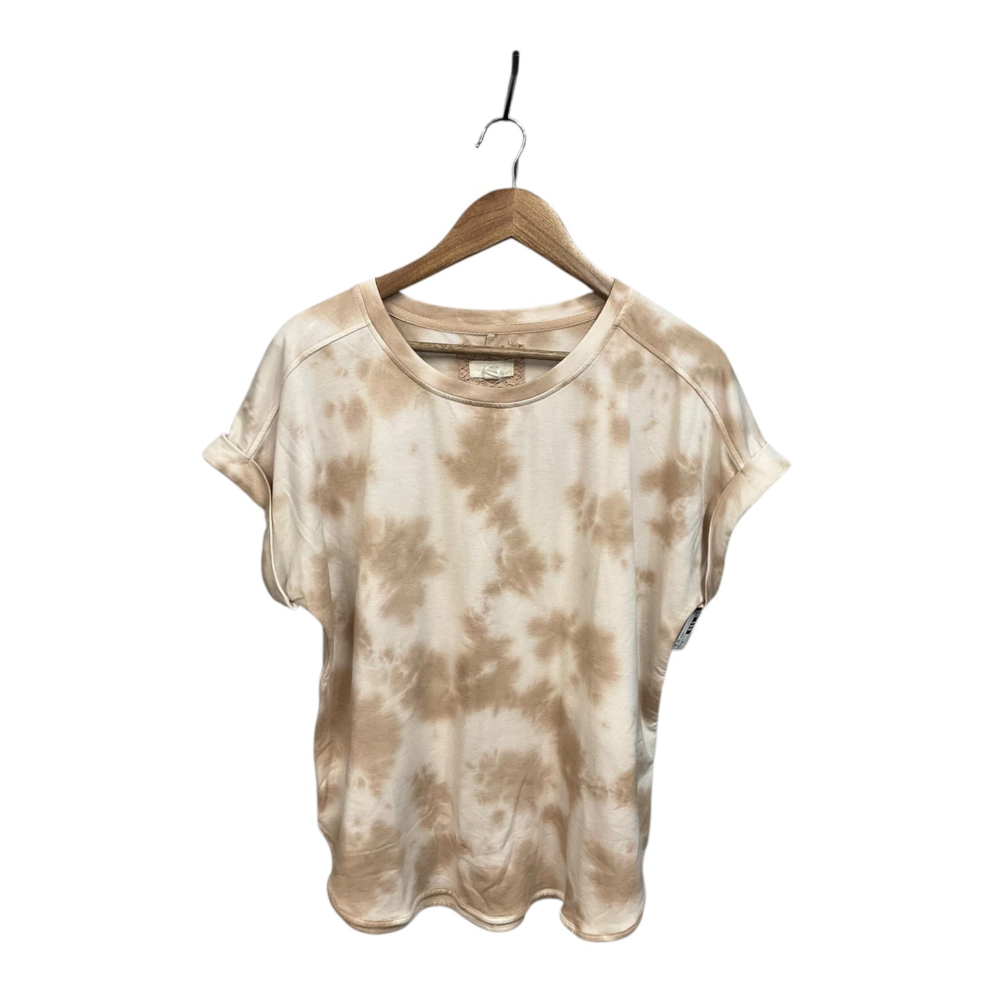 Top Short Sleeve By Cupio In Tie Dye Print, Size: Xl