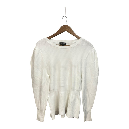 Top Long Sleeve By Express In White, Size: 16